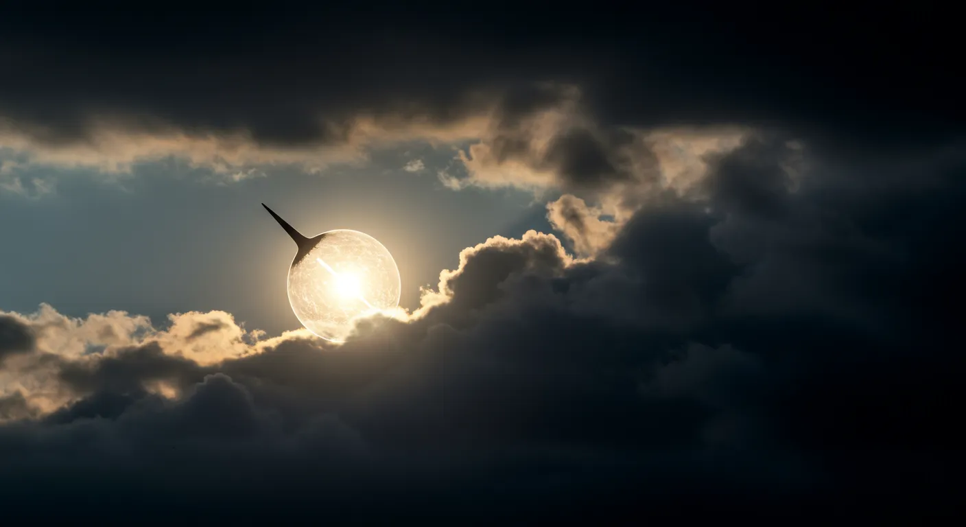 Bombilla brillante disipando nubes de duda, simbolizando la claridad de Kairos WP.