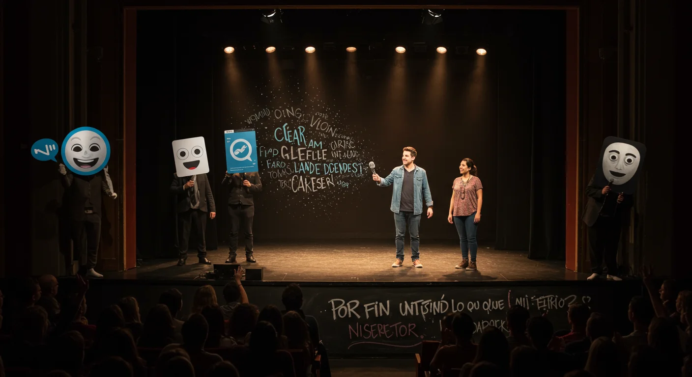 Una IA entregando un micrófono a un usuario en un escenario de WordPress, simbolizando que el futuro de la creación es del usuario, no técnico.