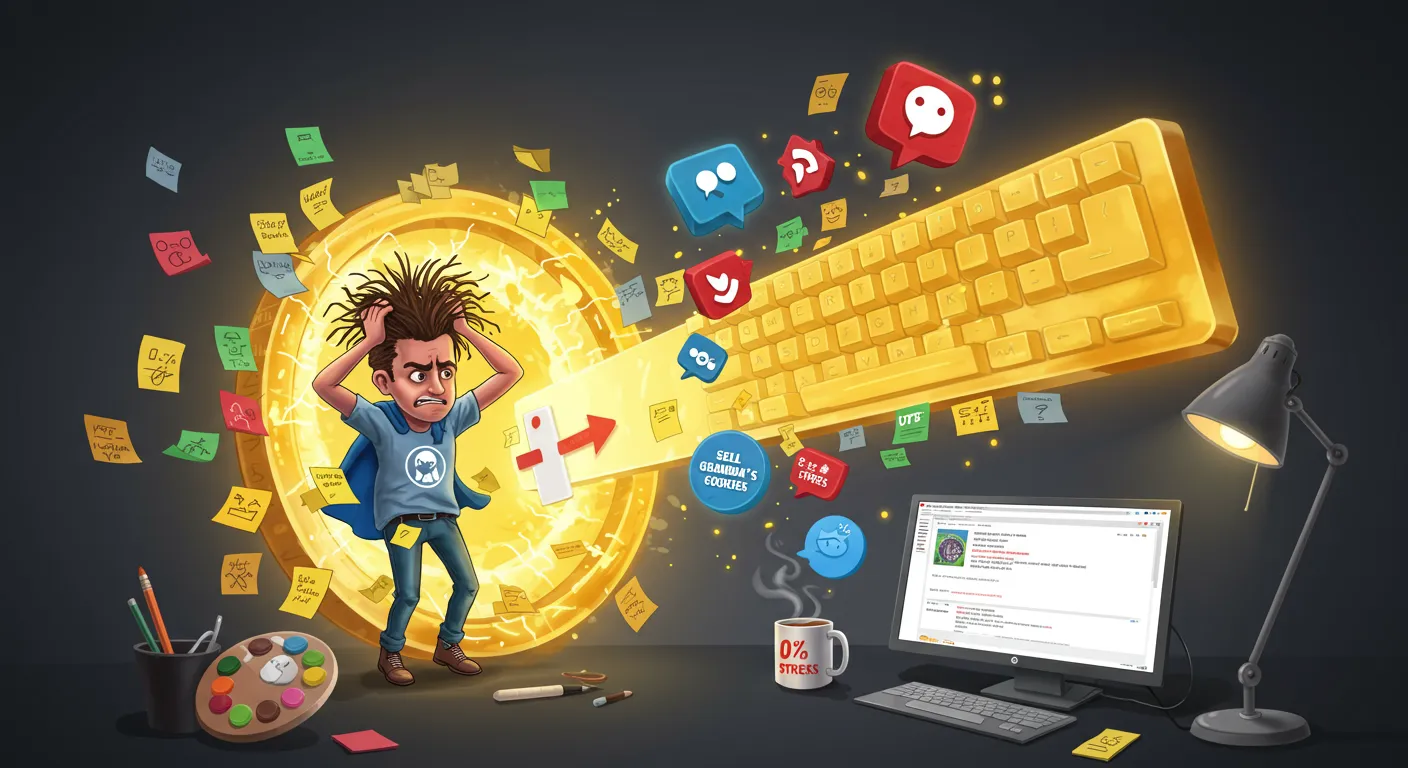 Ilustración de un usuario creando un plugin de WordPress de forma rápida y sencilla con Kairos WP™.